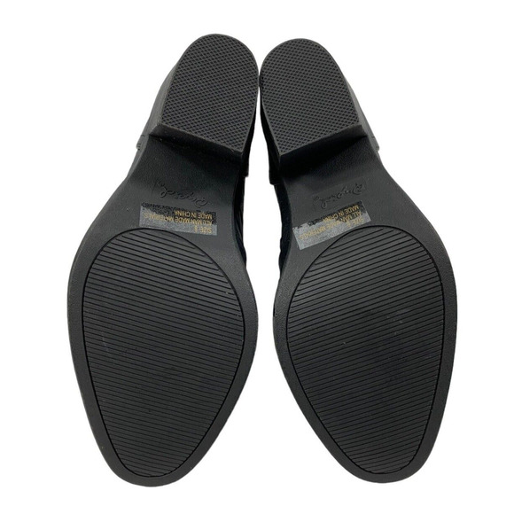 Qupid Ankle Boots Womens Sz 6 Chunky Heel Black Cage Cut Booties - Picture 5 of 10